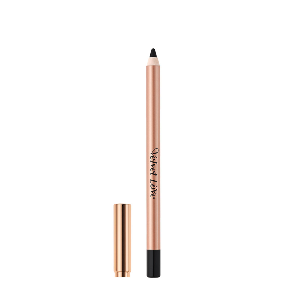 

Подводка для глаз velvet love eyeliner pencil Zoeva, цвет perfect black, вес 1.2 гр.