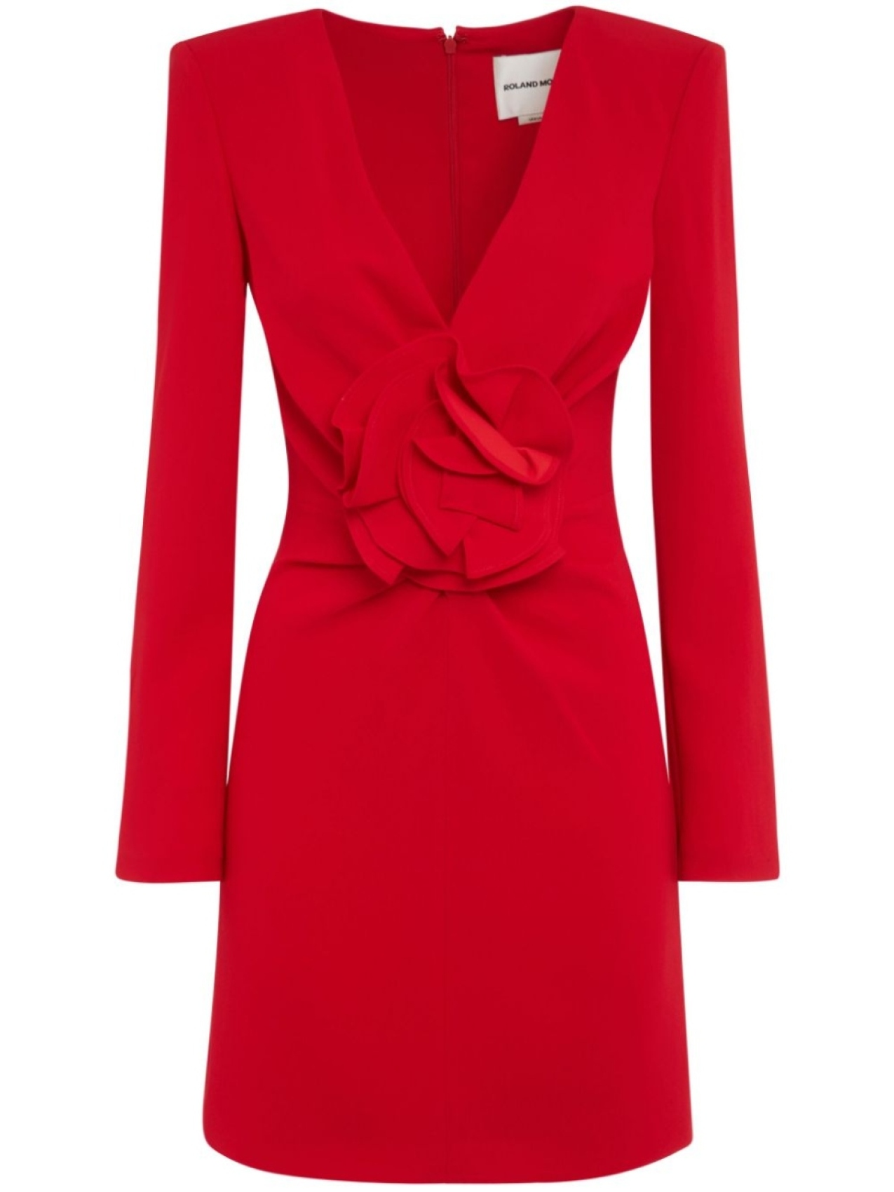 

Roland Mouret платье с цветочной аппликацией, красный