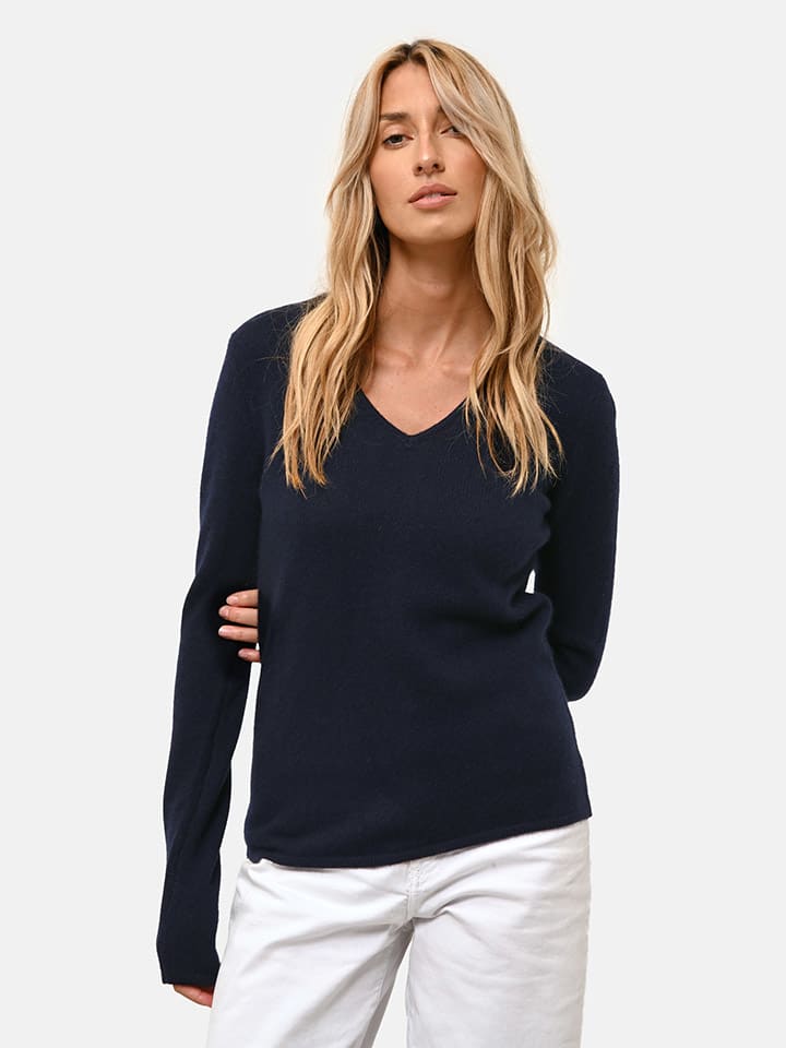 

Кашемировый пуловер Just Cashmere, темно-синий