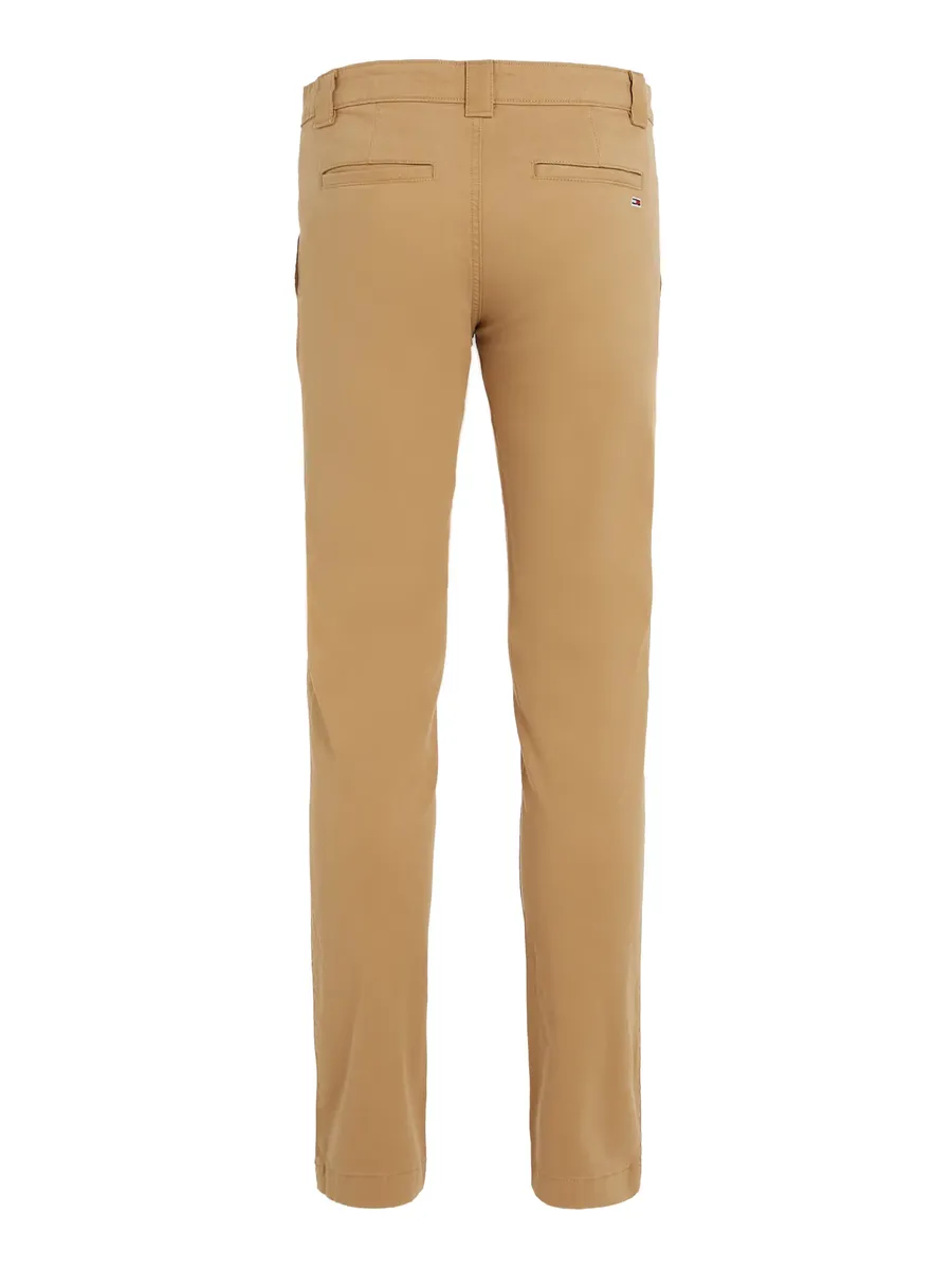 Брюки-чиносы Tommy Jeans "TJM SCANTON CHINO PANT" с фирменной этикеткой, хаки — фото 3
