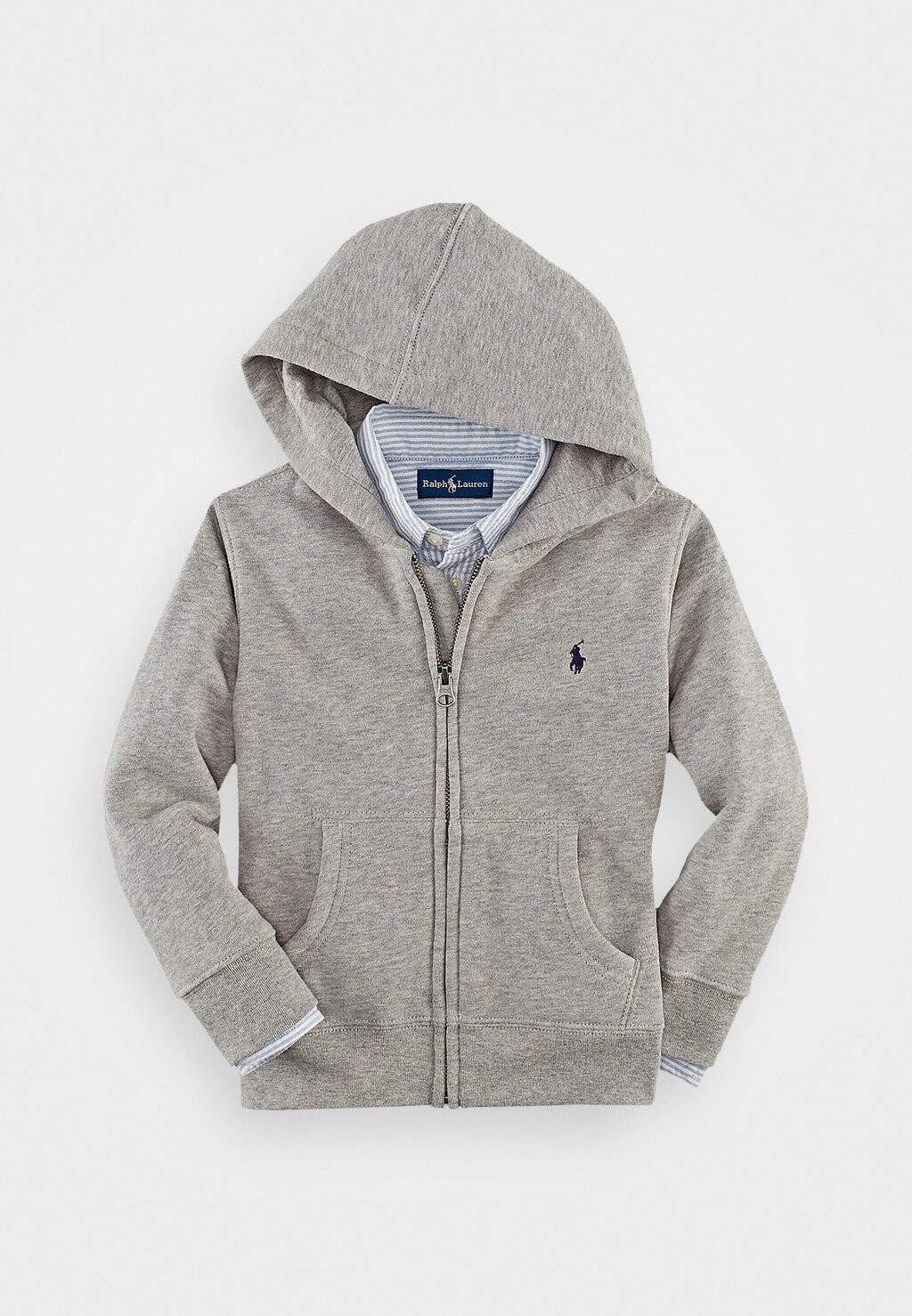 Толстовка HOOD Polo Ralph Lauren, цвет dark sport heather — фото 2