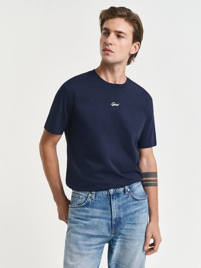 

Футболка из хлопка с графическим логотипом GANT