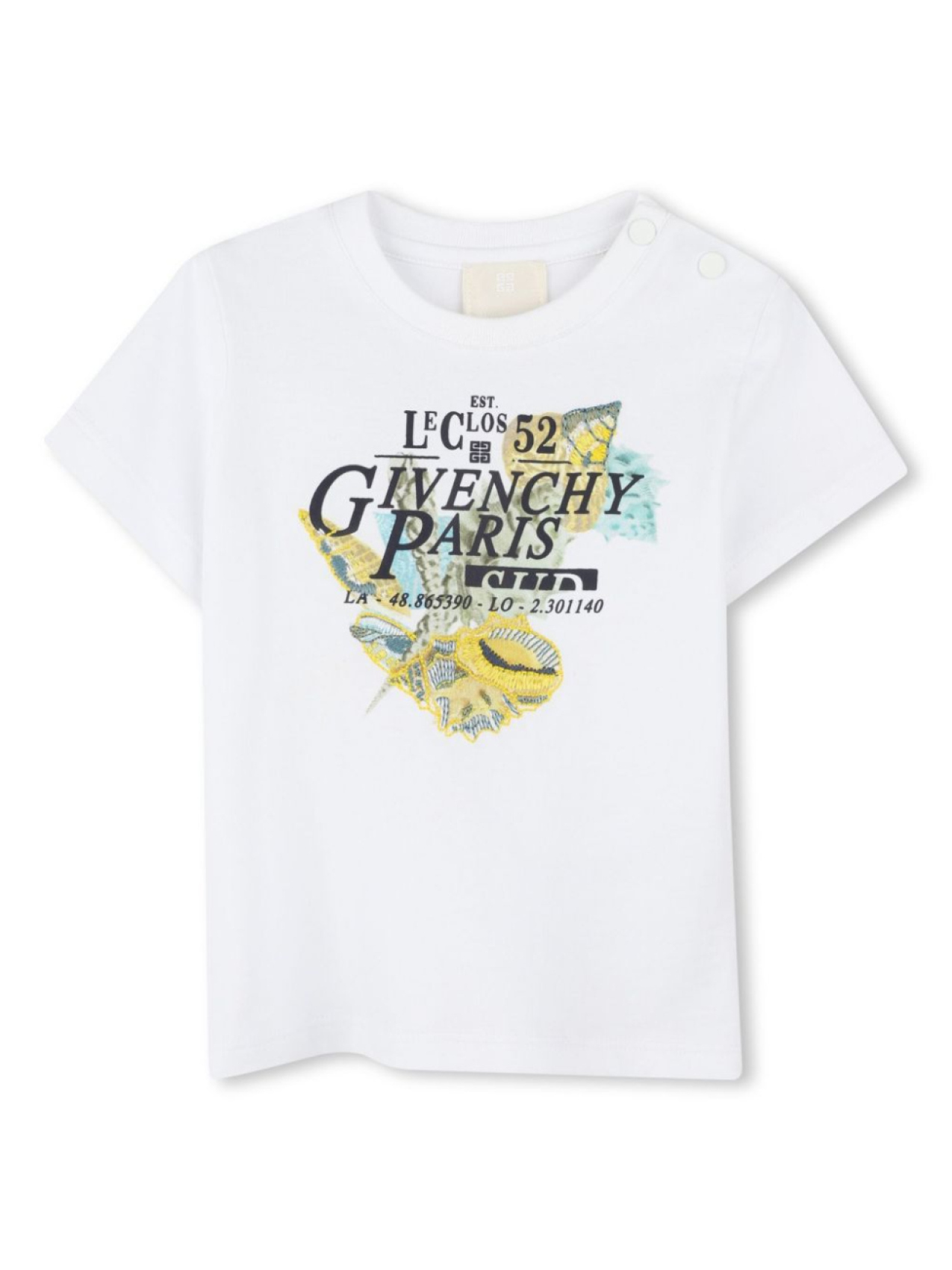 

Givenchy Kids футболка с надписью, белый