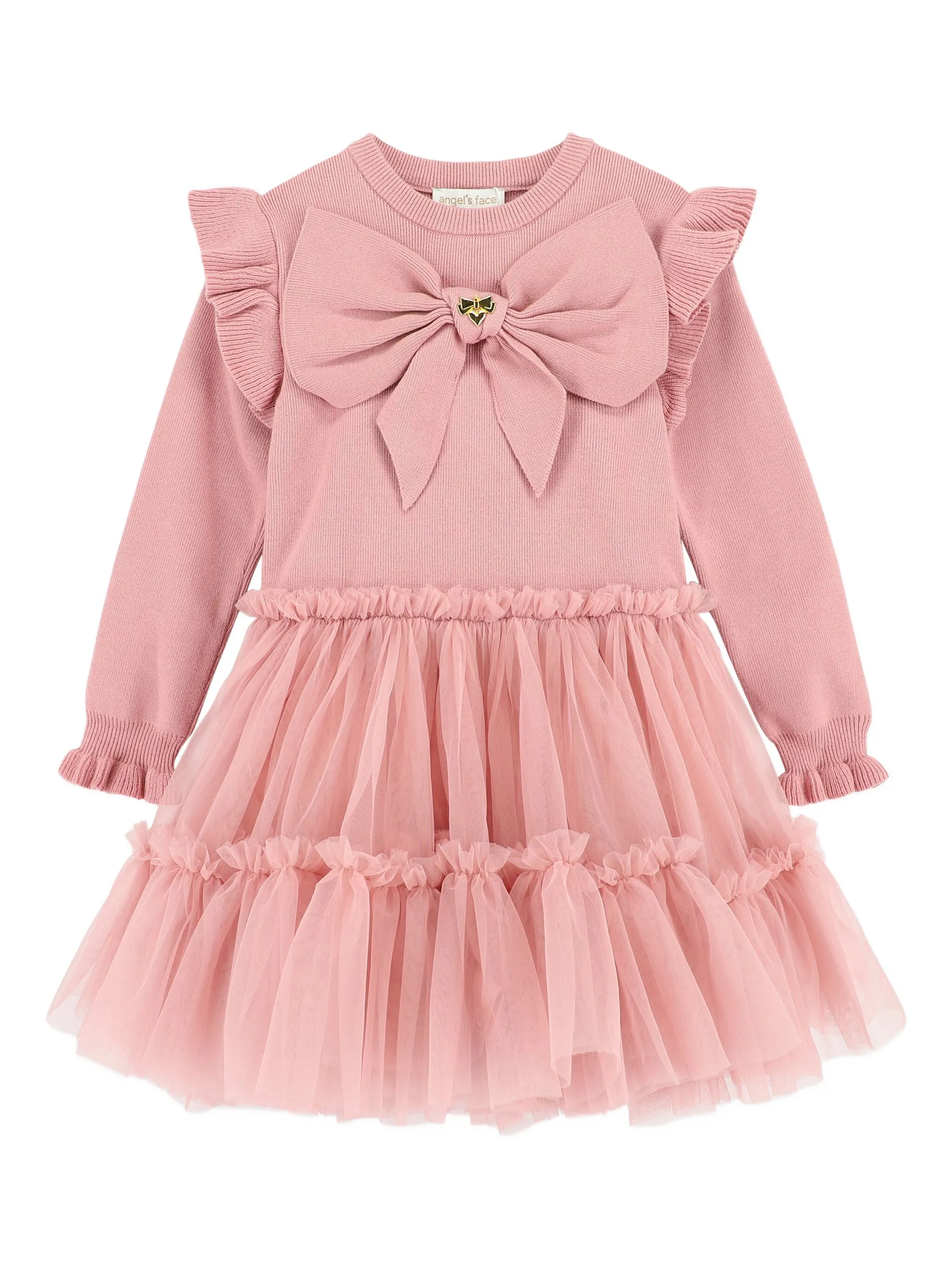 

Платье из тюля с бантом Angel'S Face Kids, розовый