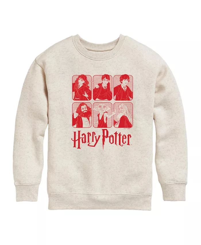 

Футболка с регланным рукавом и графическим принтом Big Girls Grid Harry Potter, белый