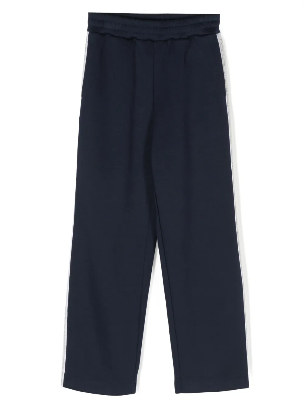

Джоггеры с логотипом и вставками Michael Kors Kids, синий