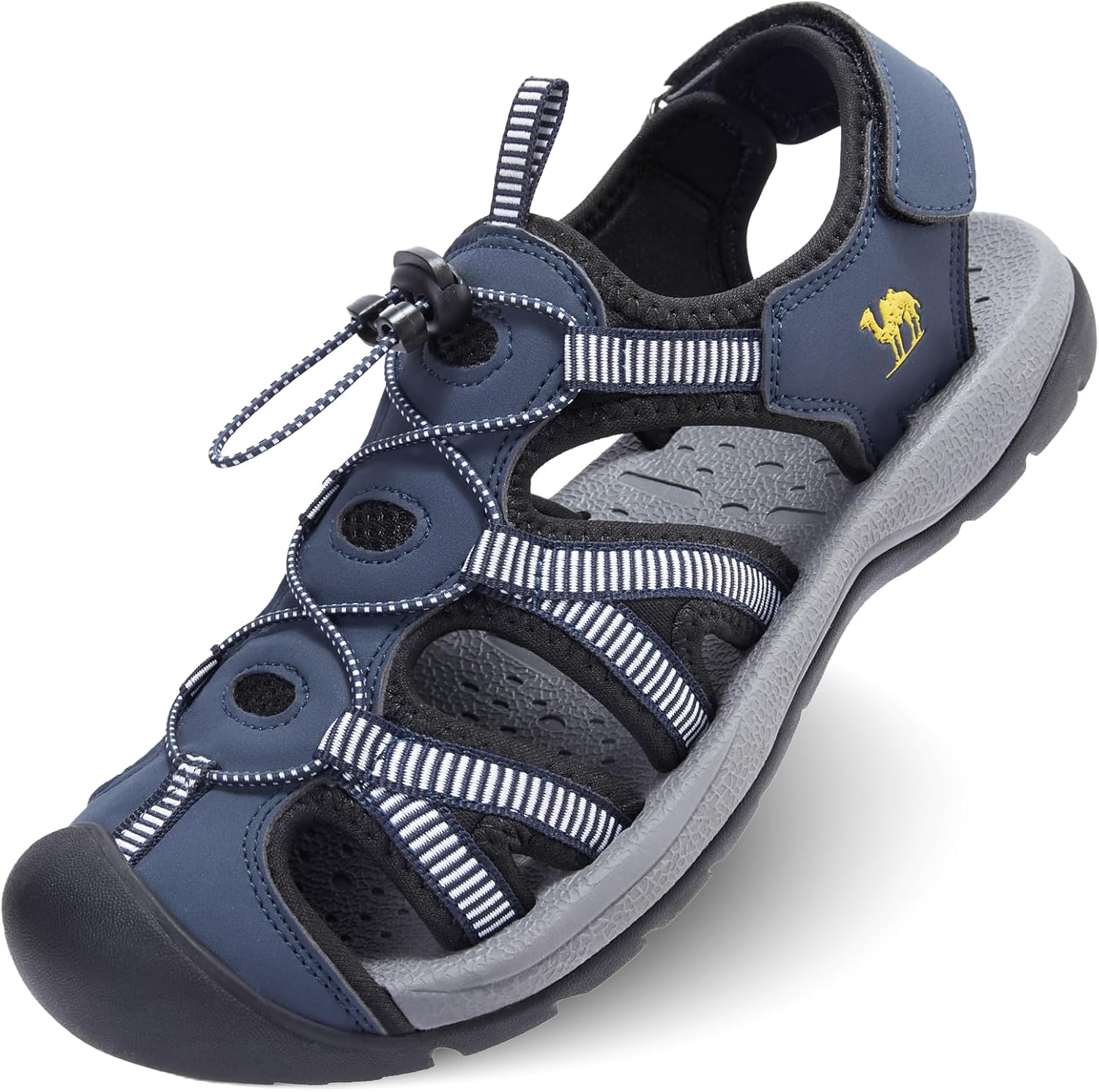 

Мужские походные сандалии CAMELSPORTS с закрытым носком, для улицы и пляжа, водонепроницаемые спортивные сандалии-рыбацкие тапочки, водная обувь, синий