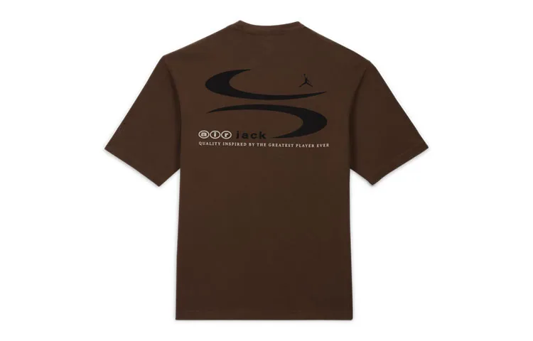 Футболка travis scott Jordan, Horsehair Brown — фото 3