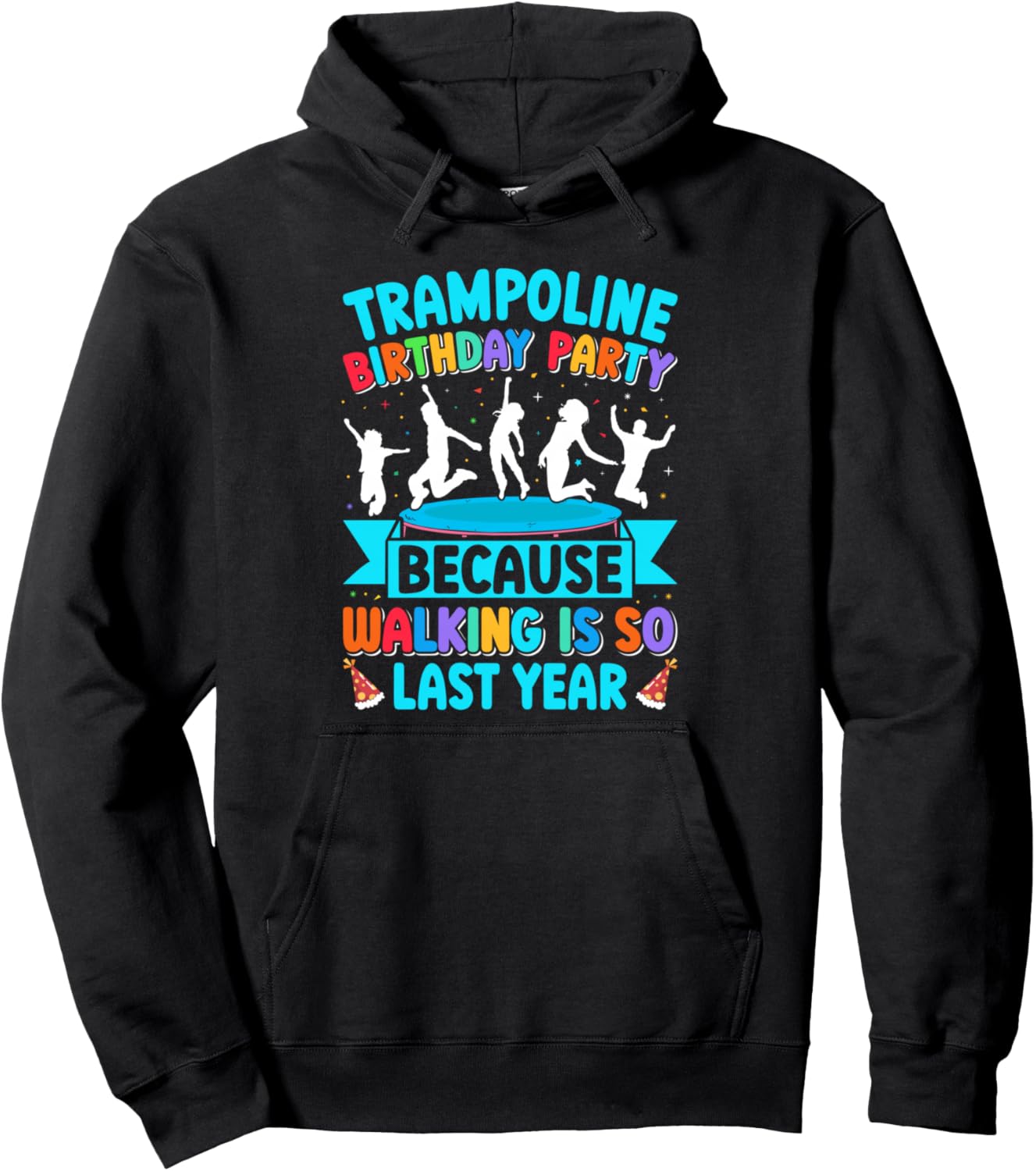 

Толстовка для детей, посвященная дню рождения и прыжкам на батуте Trampoline Birthday Party Lover Jump Bounce, черный