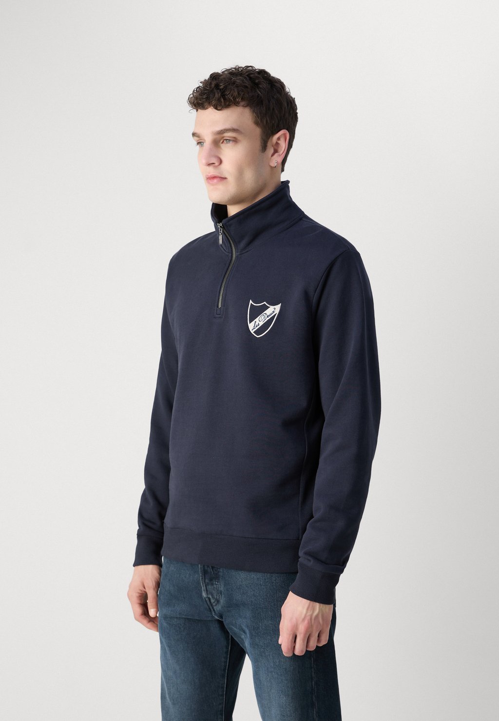 

Толстовка SHIELD HALF ZIP Les Deux, темно-синий