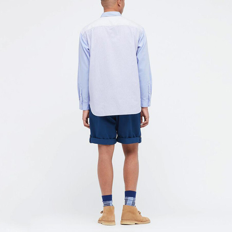 Jw Anderson Jw Anderson Co-Branded Series Рубашка мужская синяя Uniqlo, синий — фото 3