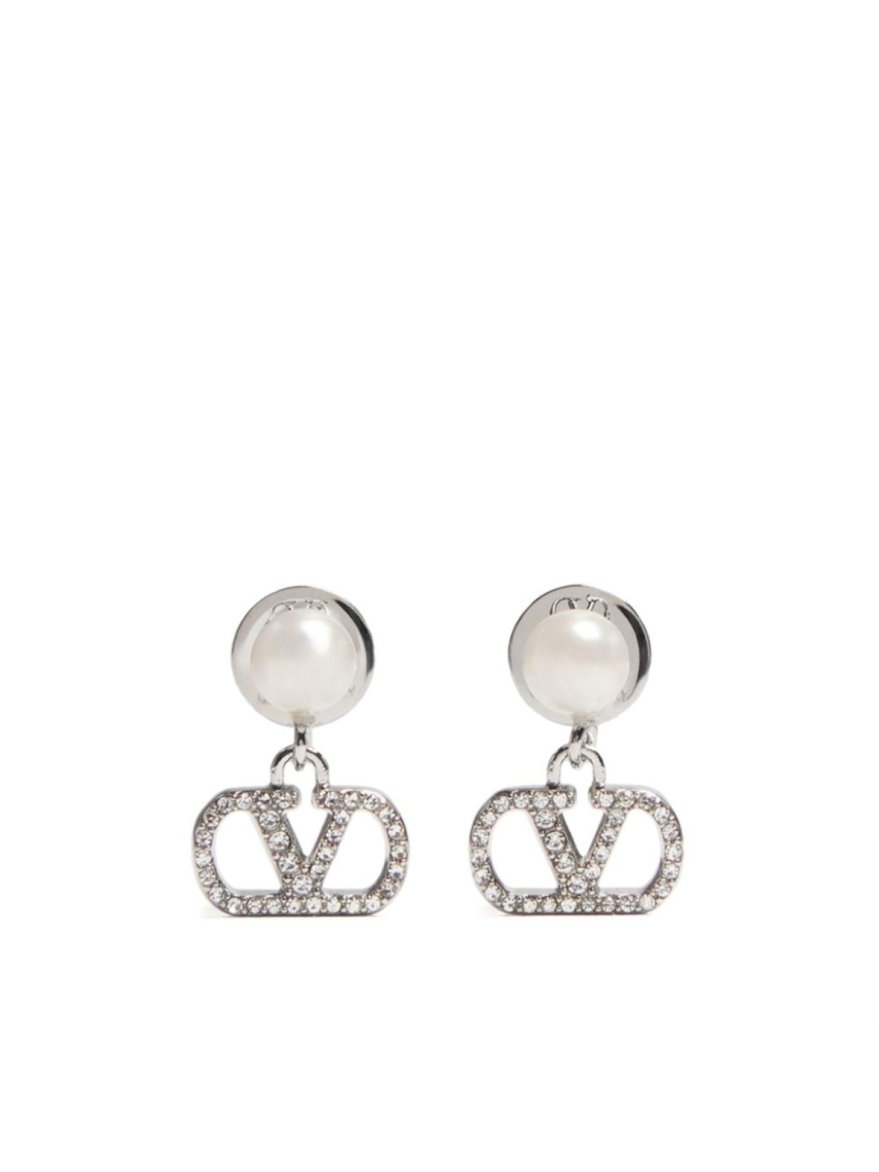 

Valentino Garavani серьги с логотипом VLogo Signature, серебряный