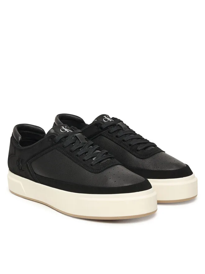 Calvin Klein Кроссовки Basket Cupsole Laceup Lth-Nu YM0YM01354, черный — фото 2