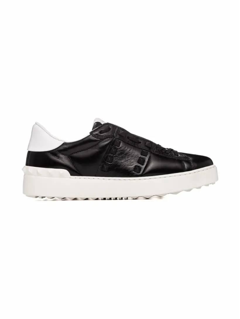 

Кожаные кеды Rockstud Untitled Valentino Garavani, черный