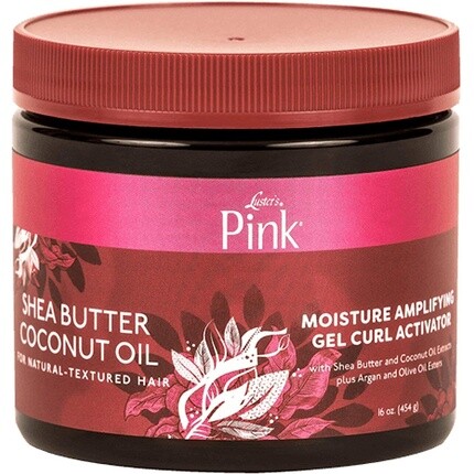 

Luster's Pink Shea Butter Coconut Oil Moisturizing Amplifying Gel Curl Activator 16 унций Lusters