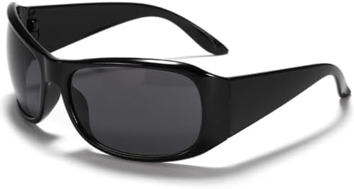 

Модные панк-спортивные солнцезащитные очки для женщин и мужчин, трендовые солнцезащитные очки с градиентным переходом цвета, женские очки с защитой от УФ-излучения UV400 MTZJH, Black Grey