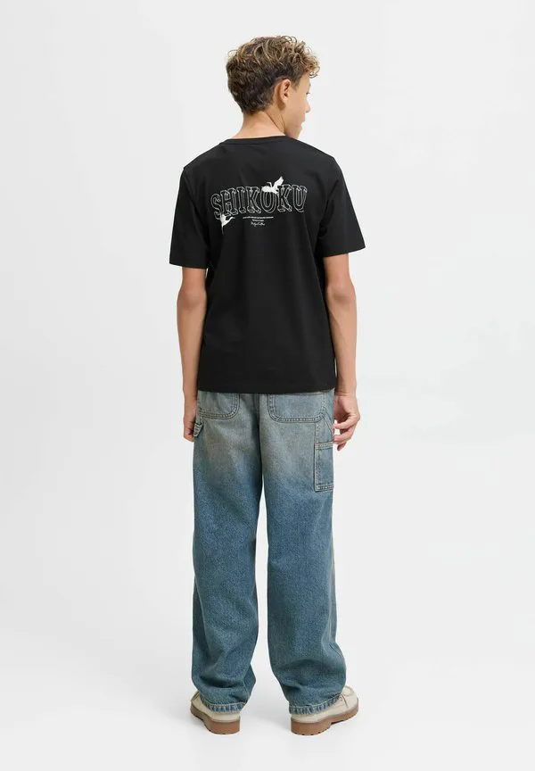 Футболка с принтом gedruckt Jack & Jones Junior, Black — фото 3
