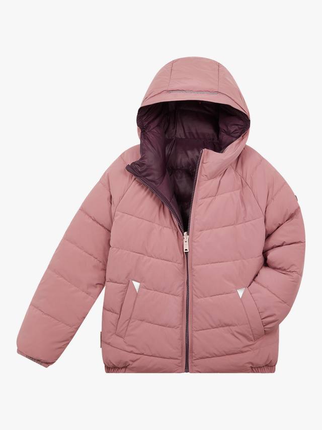 Детская двусторонняя пуховая куртка Toastie, Damask Pink — фото 3