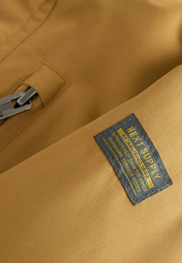Парка из искусственного меха стандартного кроя Next, Ochre Yellow — фото 2