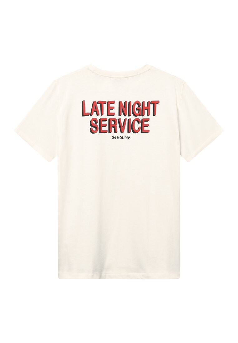 

Футболка с принтом LATE NIGHT SERVICE Les Deux, кремовый