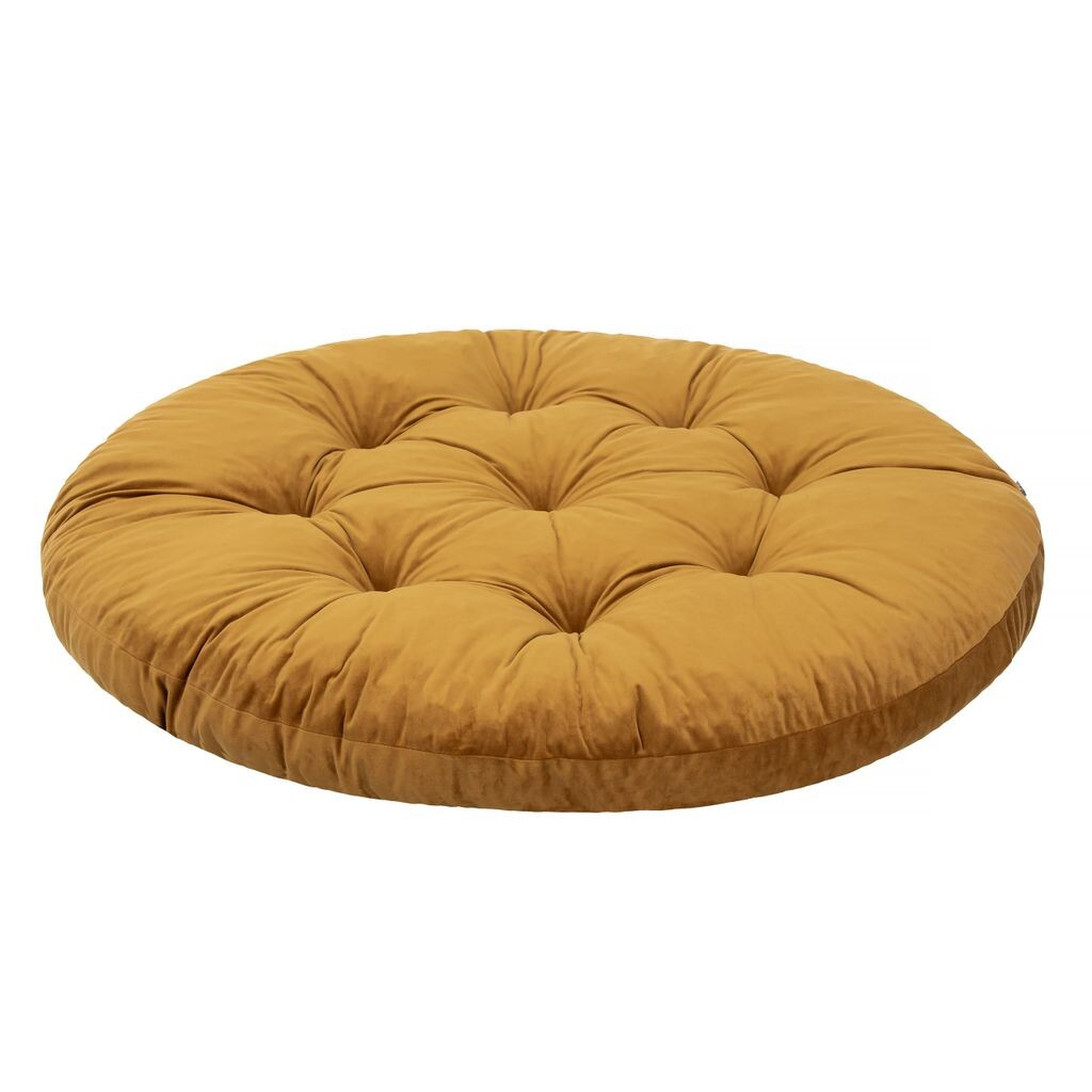 

Подвесная подушка для стула, подвесное кресло-корзина, для дома и улицы, подушка, круглая, качели, подушка-качалка, подушка сиденья для стула, бархат, моющийся, желтый, 92 x 92 см Hobbygarden