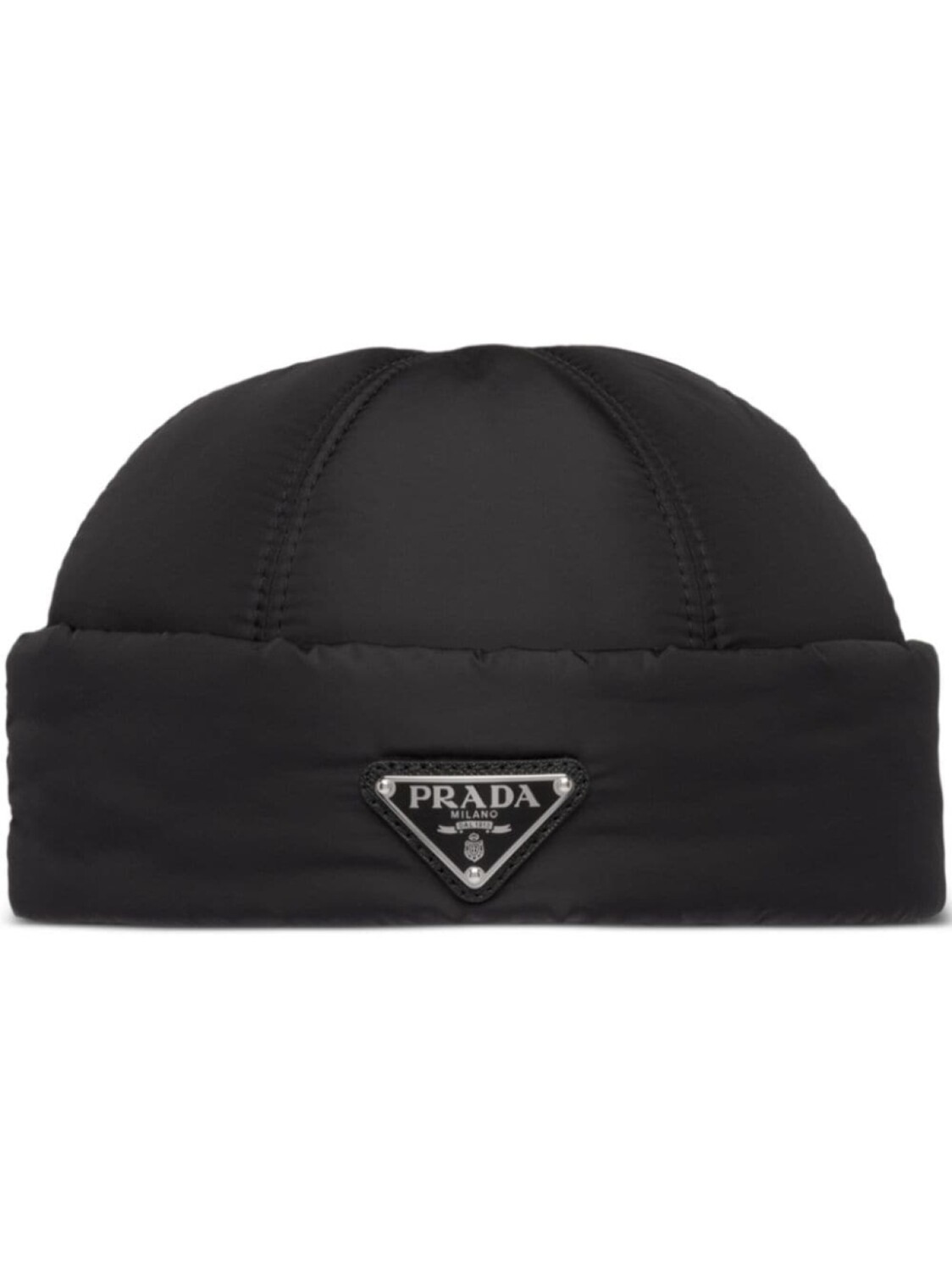 

Prada дутая шапка бини Re-Nylon, черный