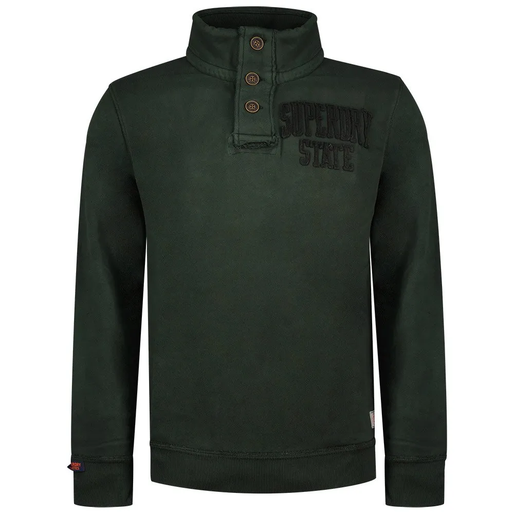

Толстовка Superdry Vintage Athletic Henley, зеленый