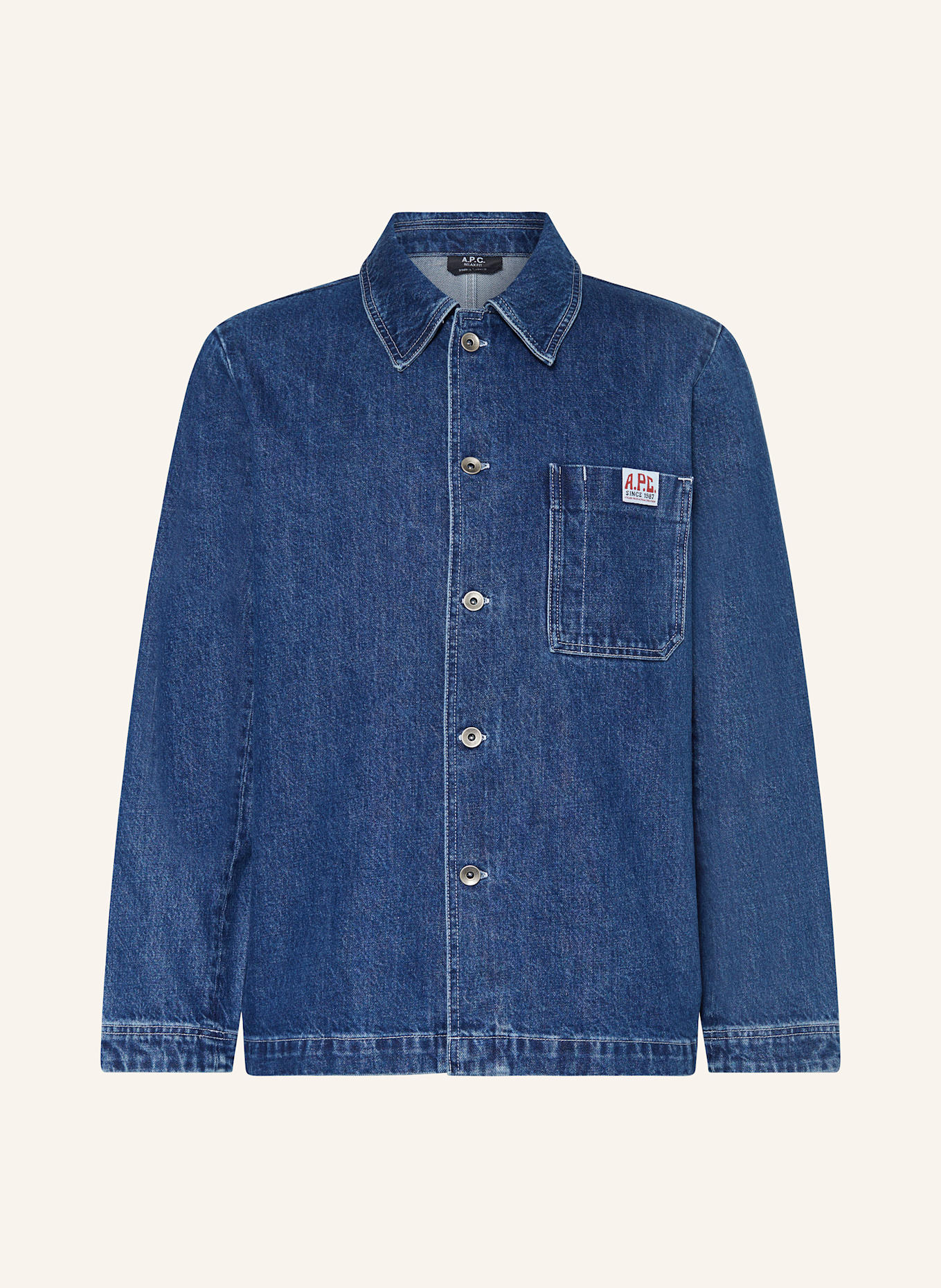 

Джинсовая куртка ральф A.P.C., синий