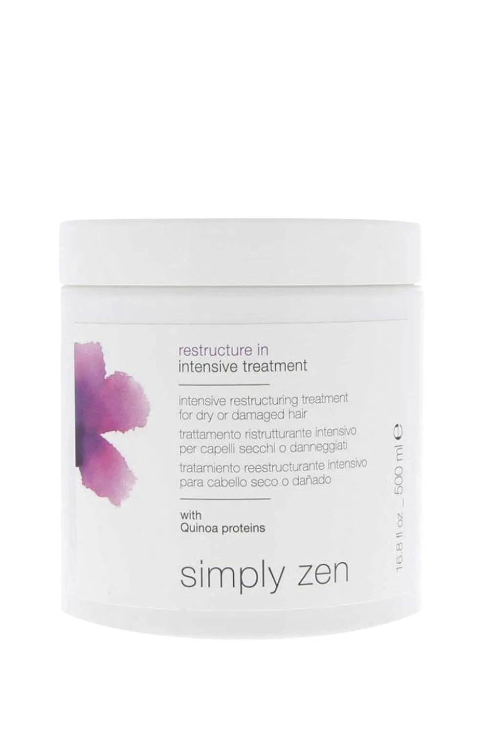 Интенсивное восстанавливающее средство для волос Simply Zen Restructure In Hair Treatment Cream Mask, 500 мл Z.One Concept