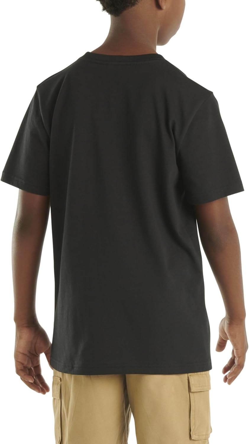 Детская футболка Carhartt с коротким рукавом и карманом, Black — фото 4