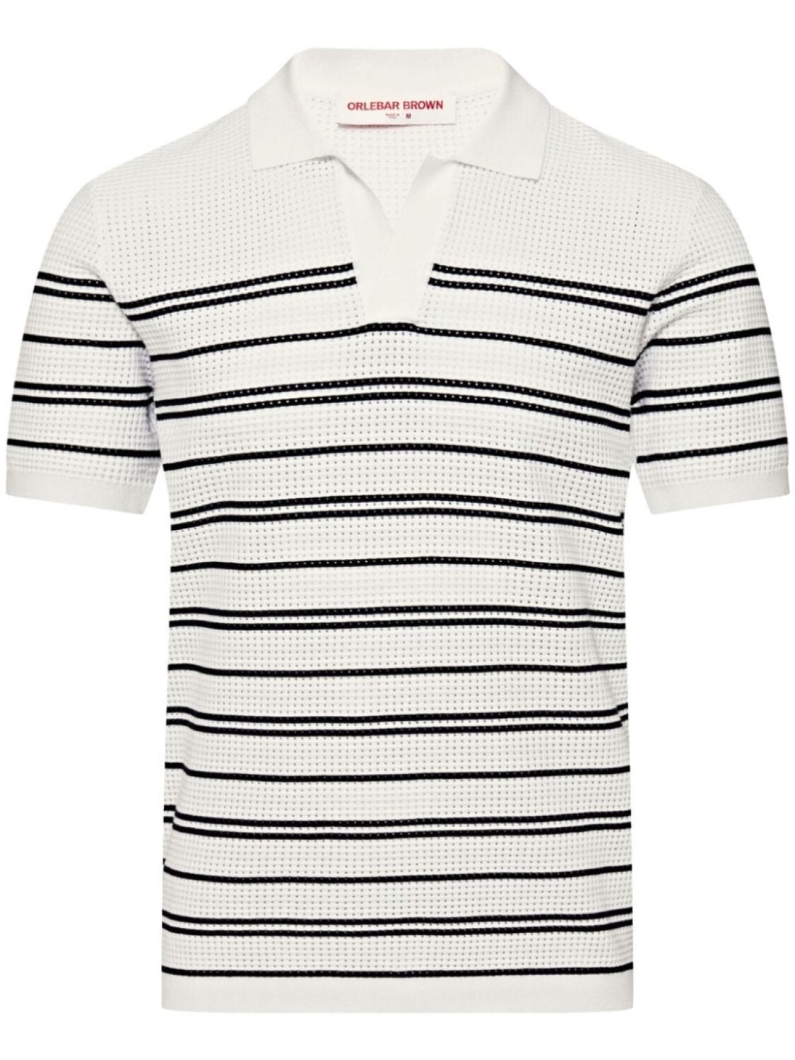 

Orlebar Brown рубашка поло Roddy Striped, белый