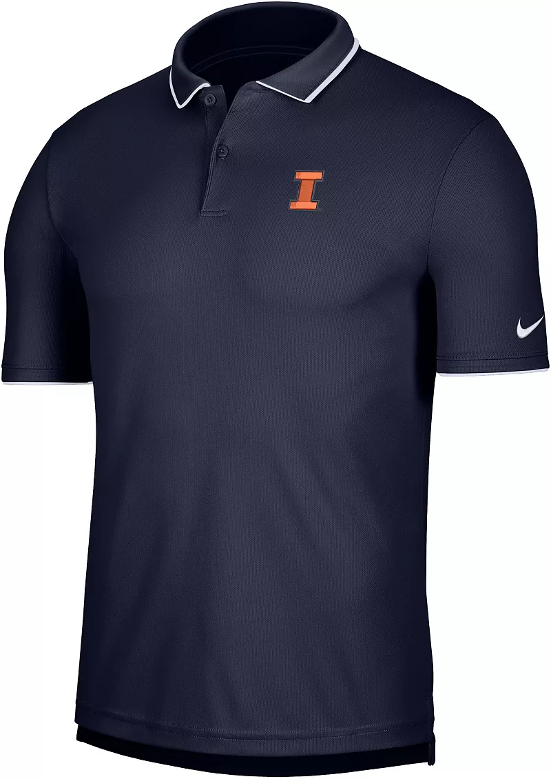 

Мужская футболка-поло Nike Illinois Fighting Illini Blue UV Collegiate