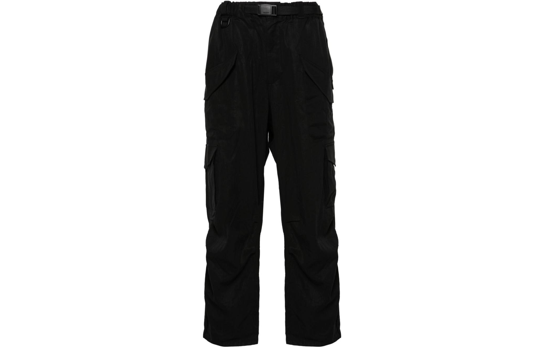 

Брюки Y 3 с поясом и широкими штанинами Y-3, черный