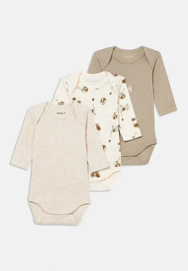 Боди Nbnbody 3 pack Name It, бежевый