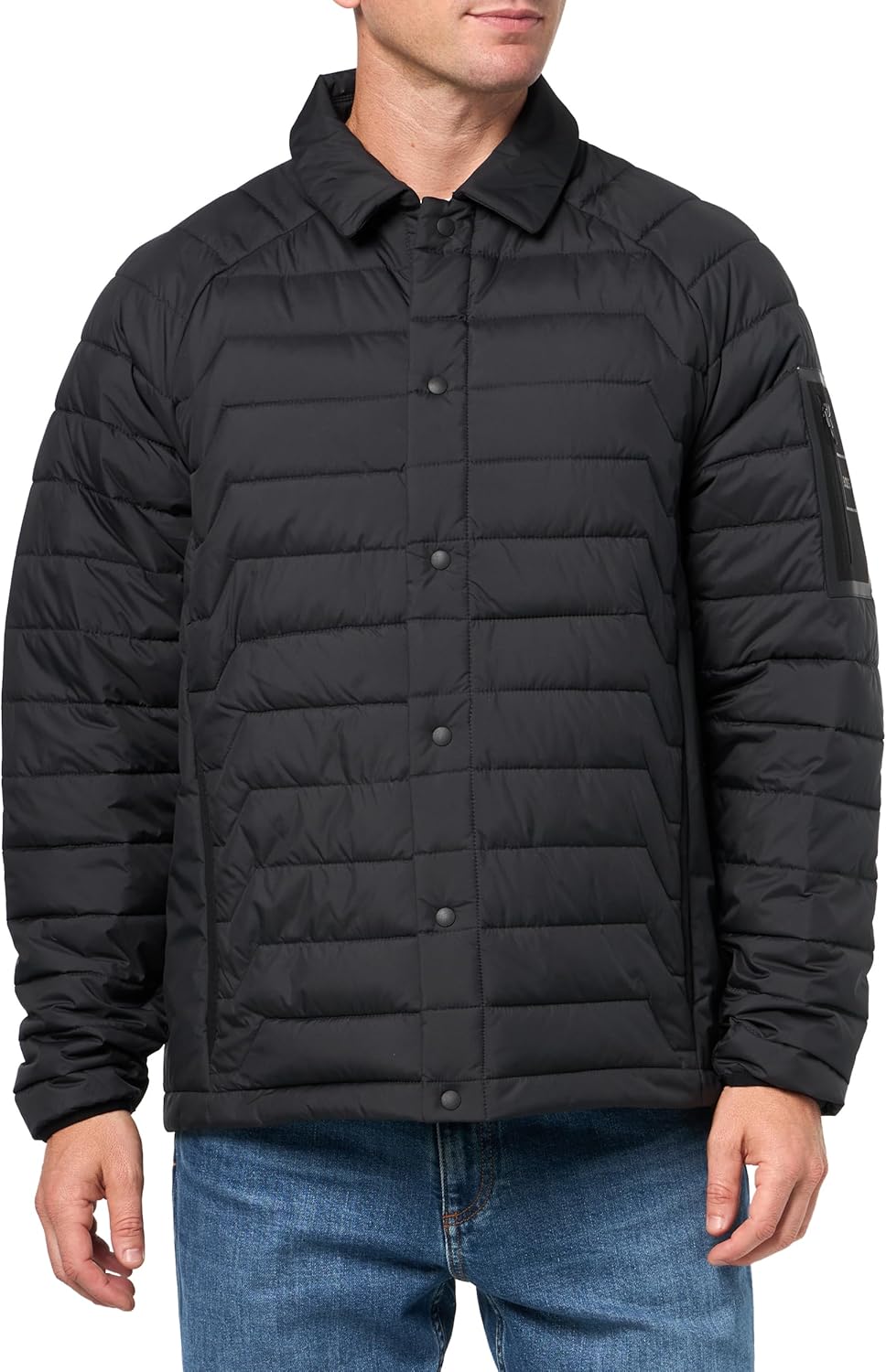 

BOSS Men's High Tech Fill Quilted Overshirt, Dark Sky