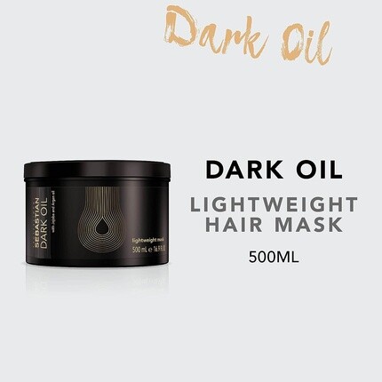 Легкая питательная маска для волос Dark Oil 500 мл, Sebastian Professional — фото 2