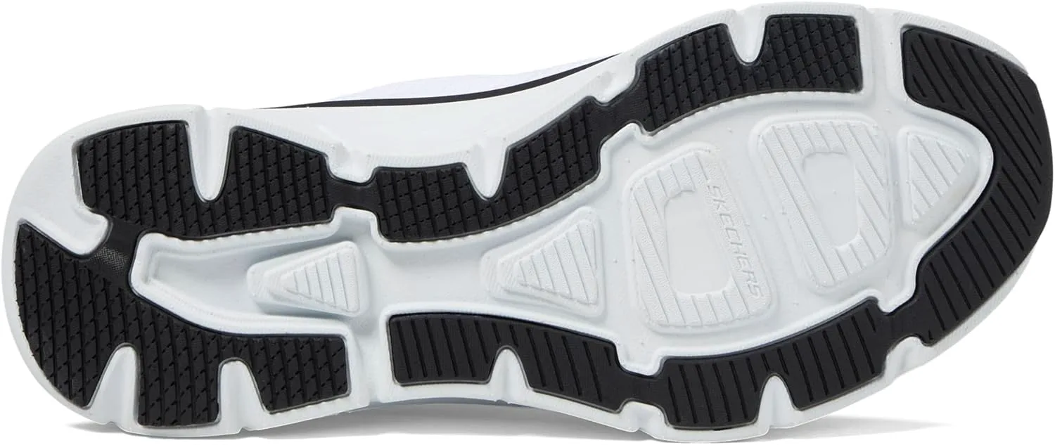 Мужские кроссовки Skechers D'Lux Walker Rezinate с легким надеванием без использования рук, белый/черный — фото 2