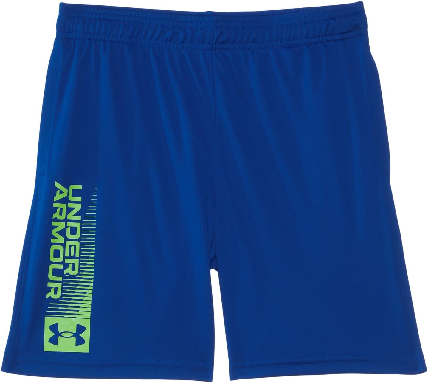 

Шорты Under Armour Kids Tech Wordmark Shorts, цвет Tech Blue/Morph Green