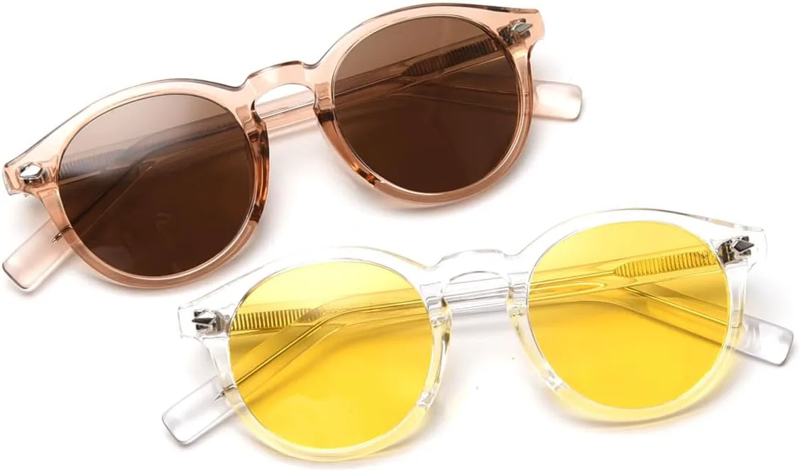 

Женские солнцезащитные очки с круглой оправой Tr90 UV400, мужские поляризованные солнцезащитные очки в корейском стиле с ацетатными дужками weiyuchen, Black