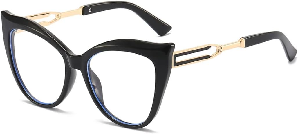 

Винтажные женские солнцезащитные очки «кошачий глаз» для женщин и мужчин, модные солнцезащитные очки большого размера с градиентным переходом цвета, защита от УФ-излучения UV400 SZVVBKK, Black Clear