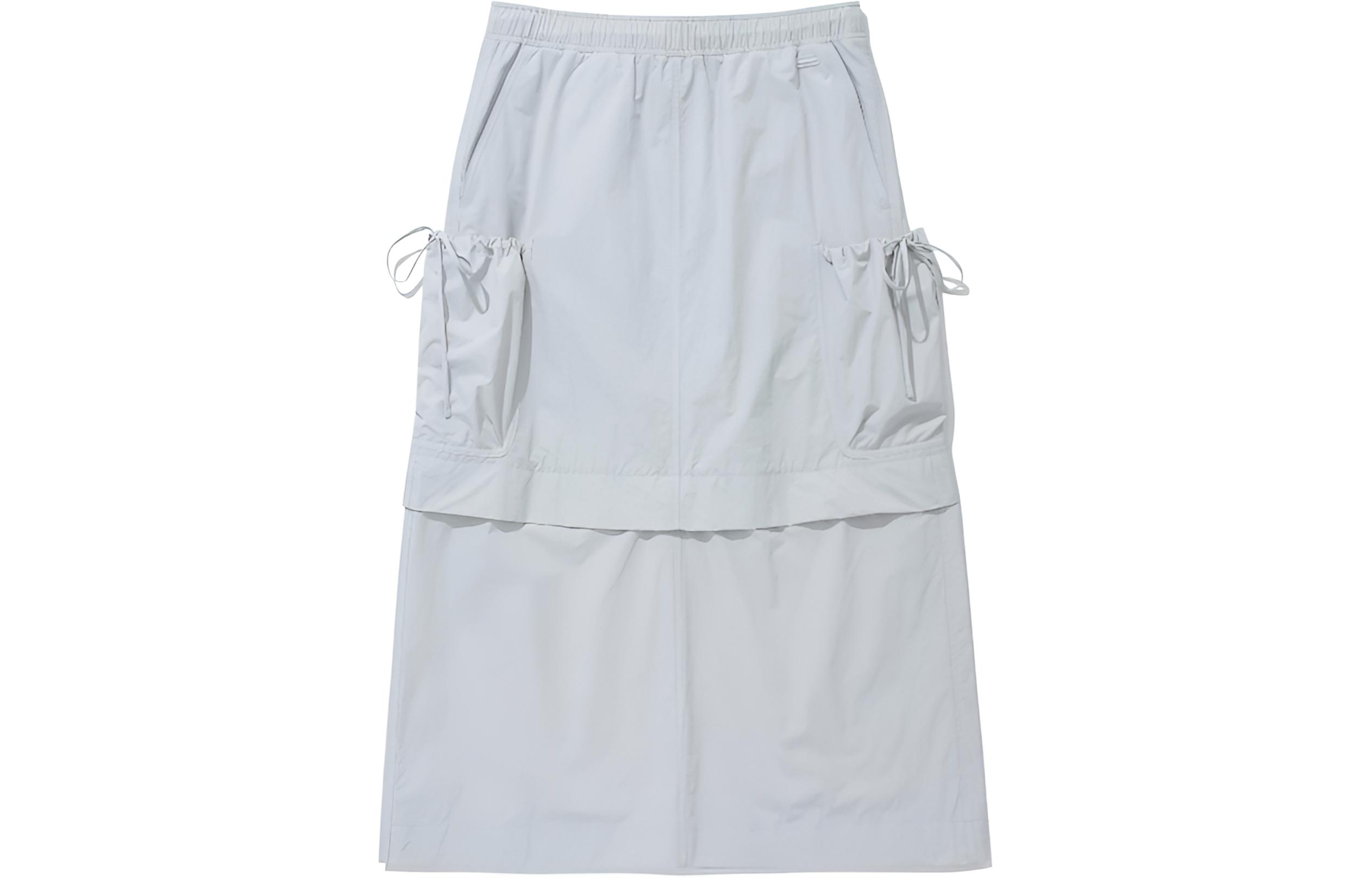 

Женская повседневная длинная юбка SS24 COVERNAT, светло-серый