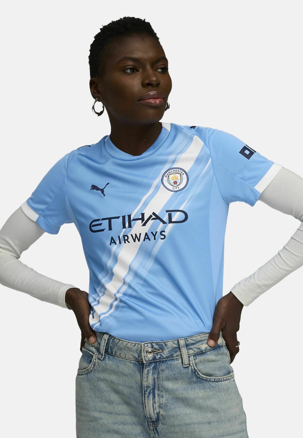 

Футболка с принтом MANCHESTER CITY HEIMTRIKOT Puma, синий