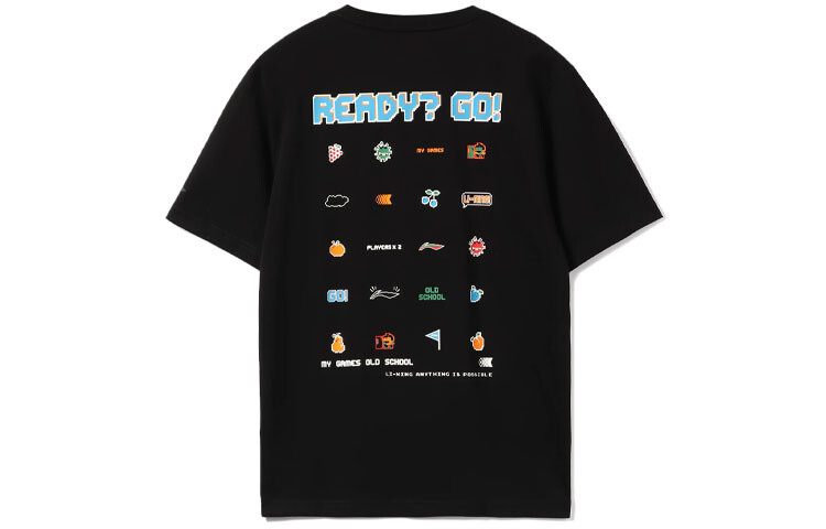 

Футболка из коллекции Sports Fashion унисекс черного цвета Lining, черный