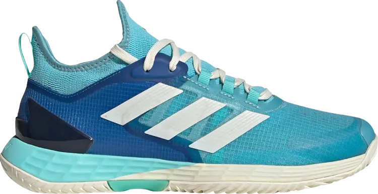 

Кроссовки Adizero Ubersonic 4.1 'Light Aqua Off White', синий