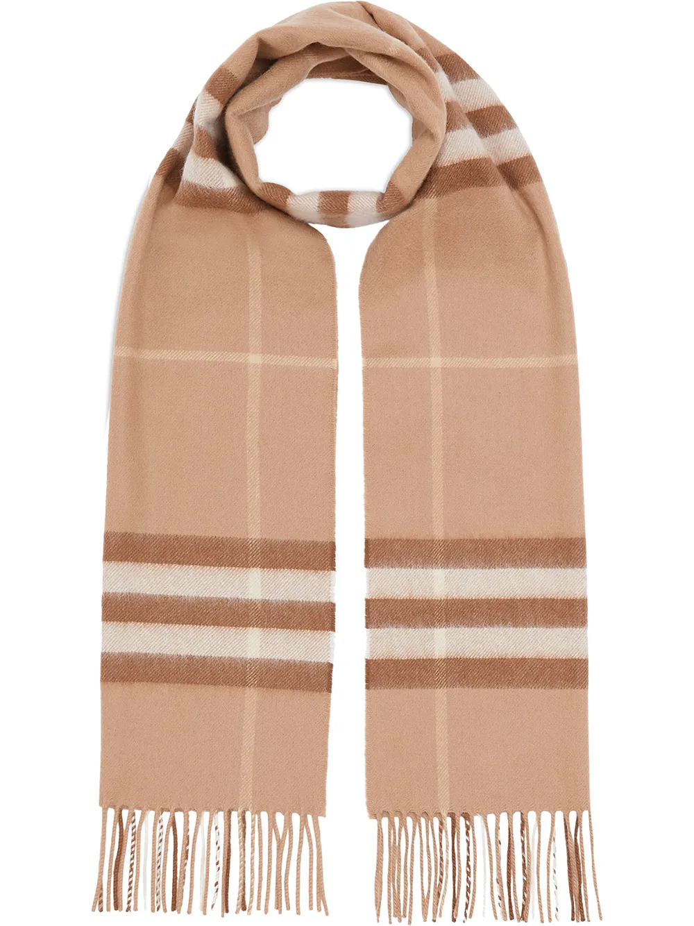 

Кашемировый шарф в клетку BURBERRY, нейтральный