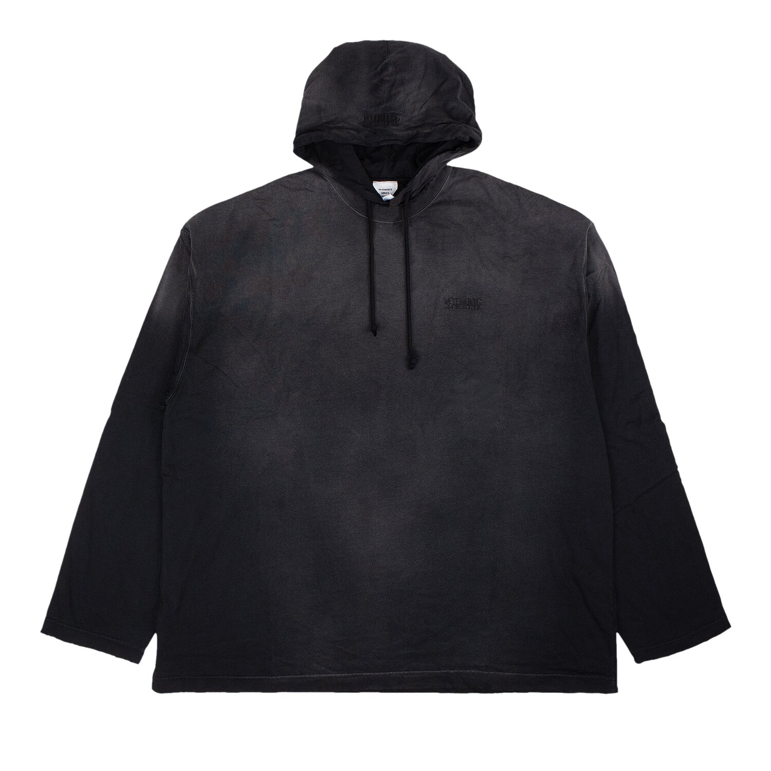 

Худи Vetements Double Jersey с градиентом, цвет Черный