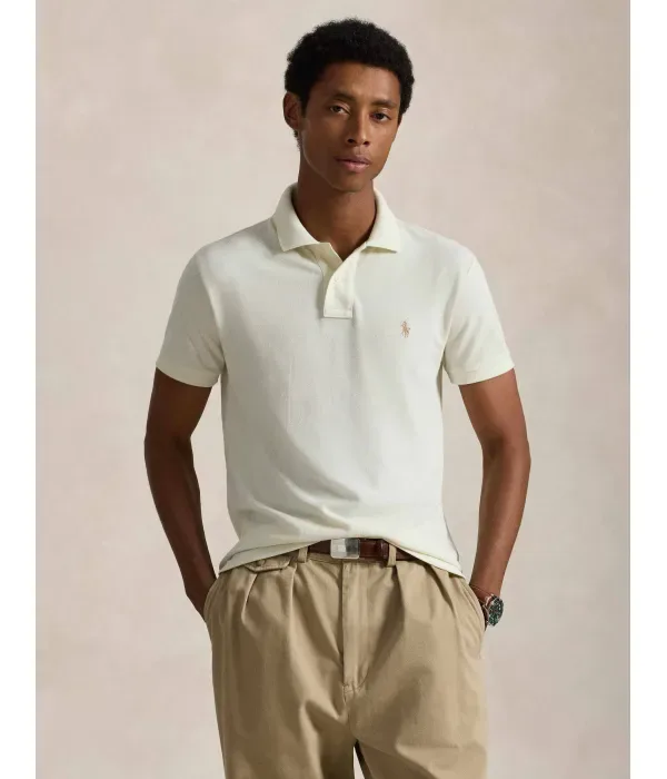 Полюс slim fit Polo Ralph Lauren, кремовый