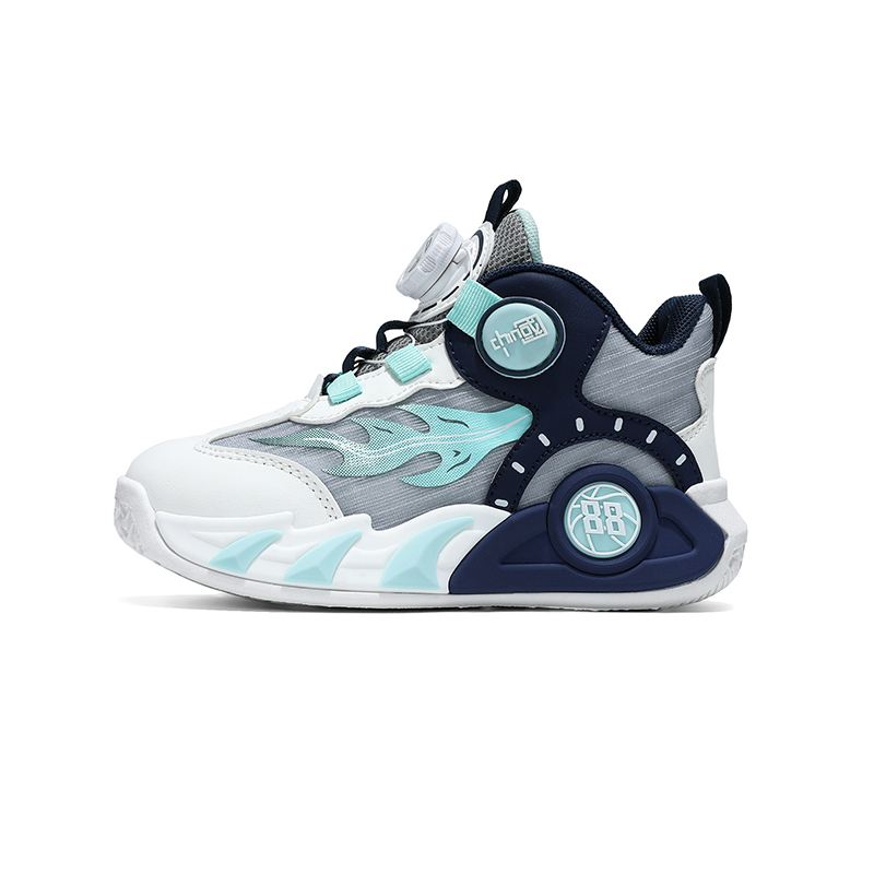 

Детские баскетбольные кроссовки для детей Wooden houses, белый/синий