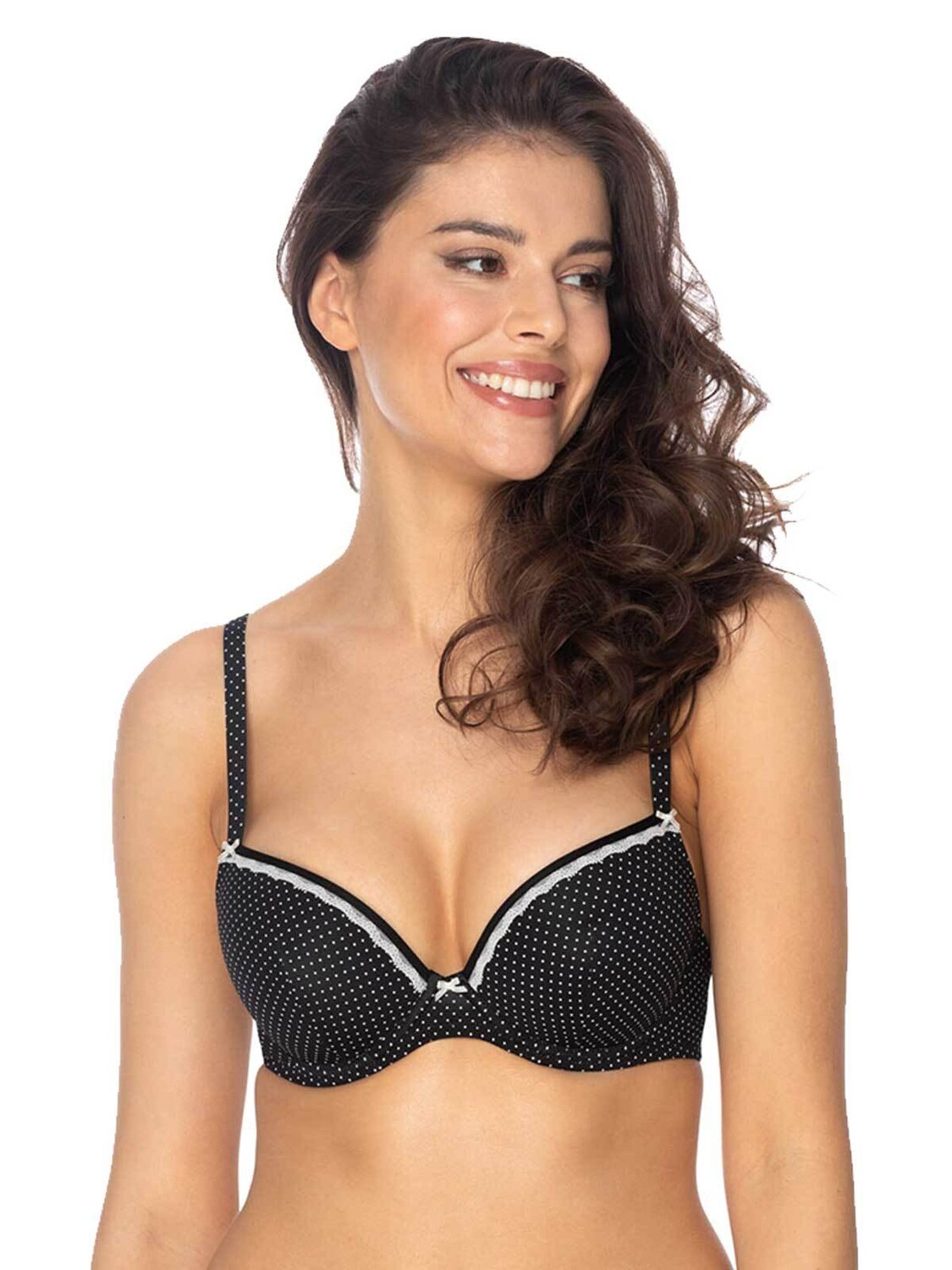 

Бюстгальтер с косточками Viania Schalen BH mit Bügel Dotty, черный
