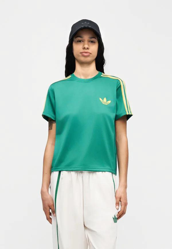 Футболка «жар-птица» (базовая) Adidas Originals, Bold Green/Yellow/Off White — фото 4